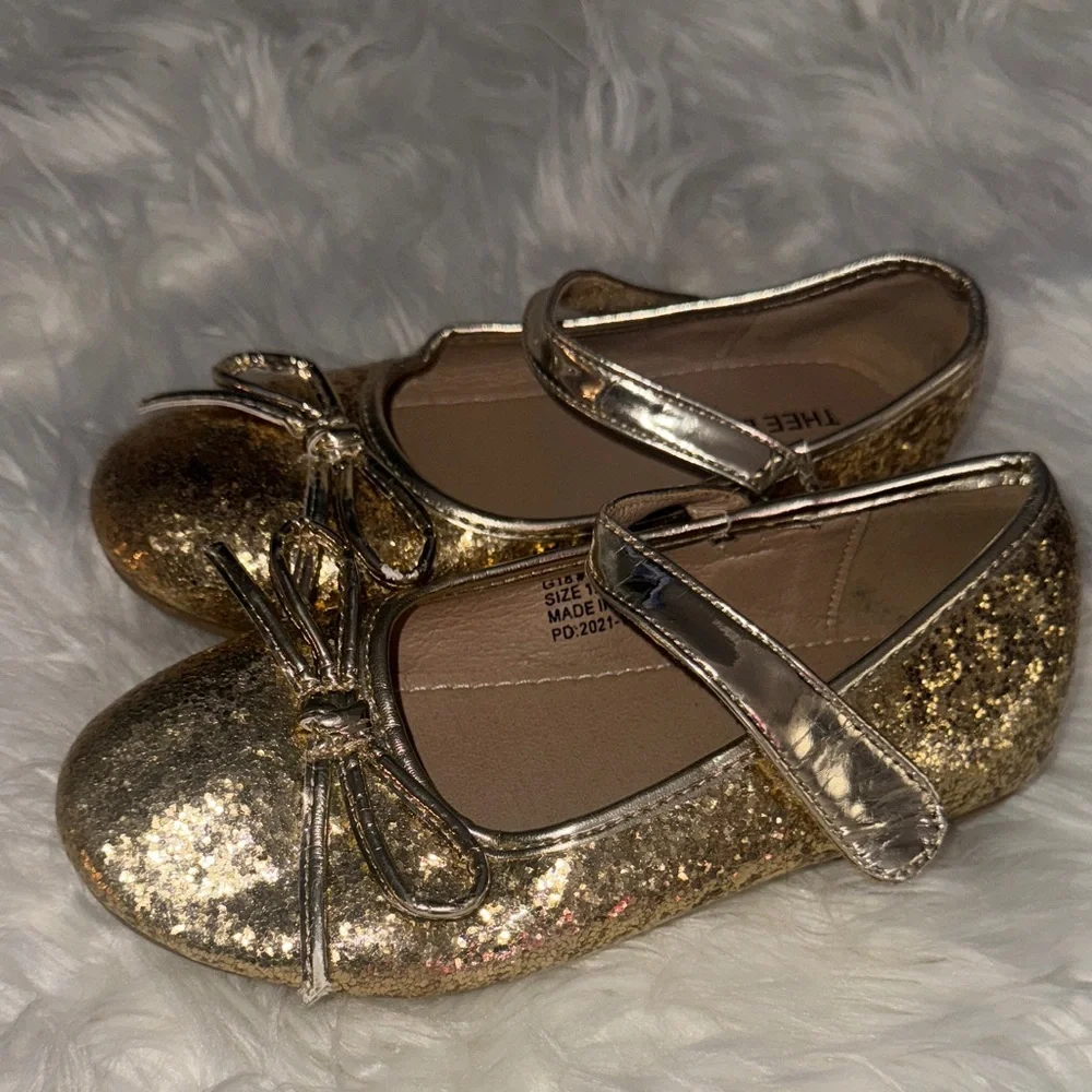 Gold Kids Shoes